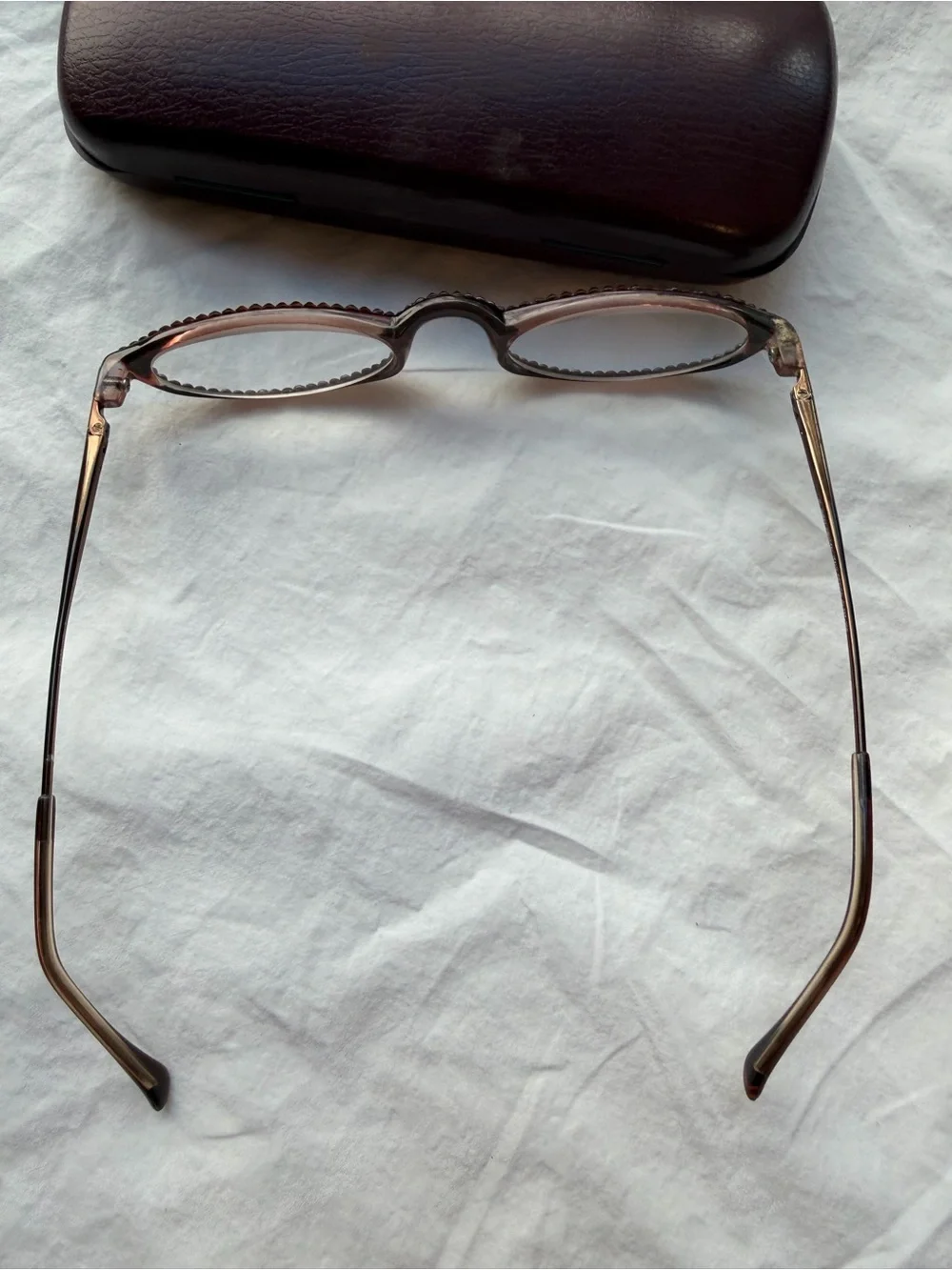 Jimmy Crystal NY Swarovski Rhinestone Reading Glasses +2.00 GL787 With Case